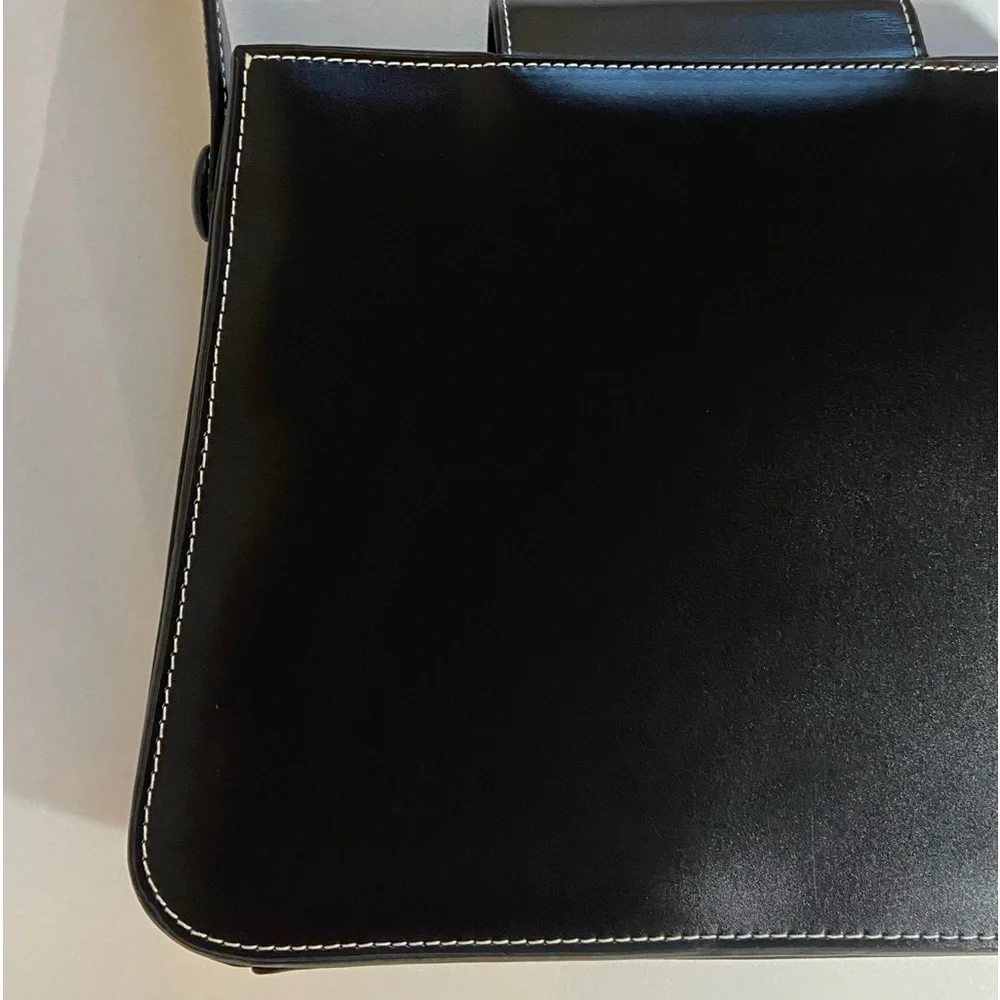 The Hermes of England Tanner Krolle London Classic Black Leather Bag Retail$2500 - Picture 13 of 16